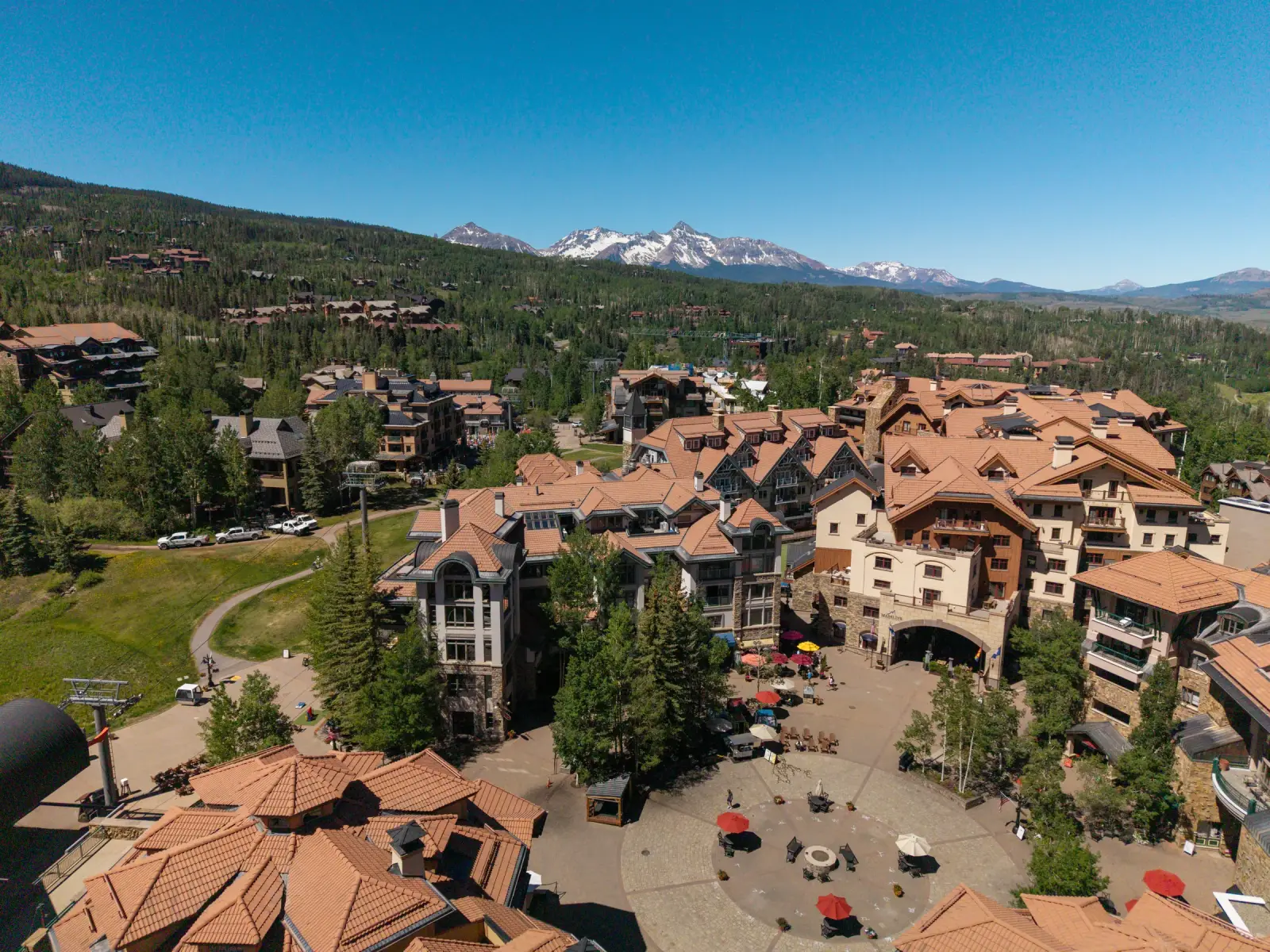 Plaza Tower, Telluride – aerial view
